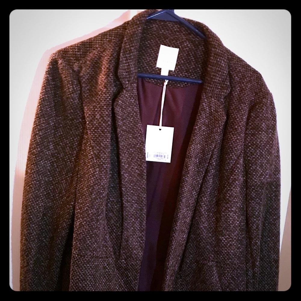 Lauren Conrad Marled Wine Blazer